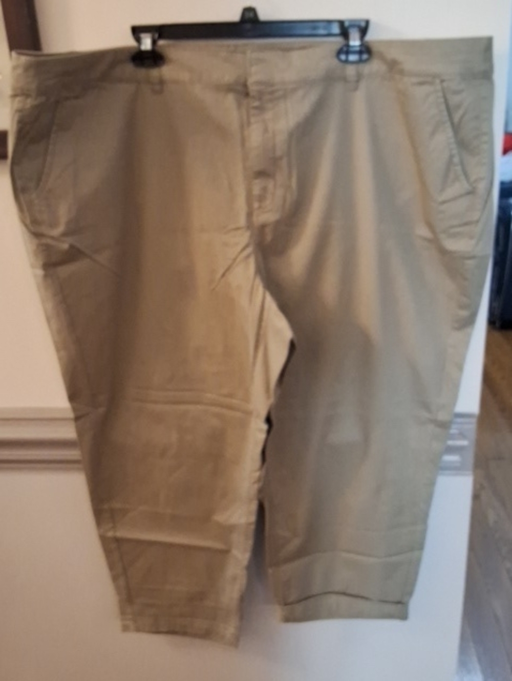 Lane Bryant Cropped Khaki Ankle Pants